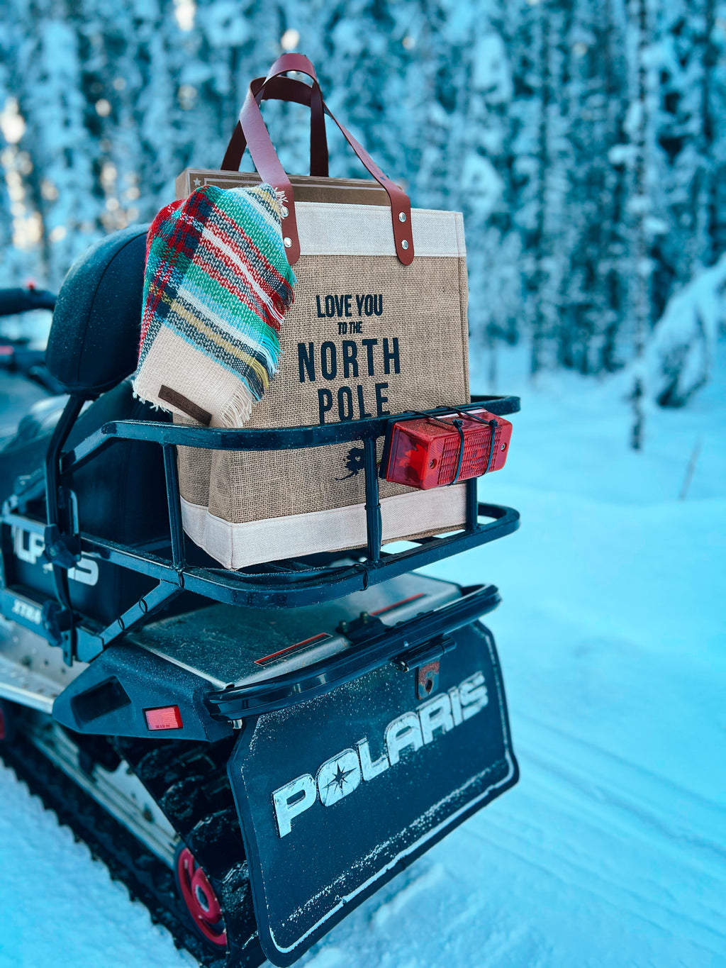 North Pole Jute Tote